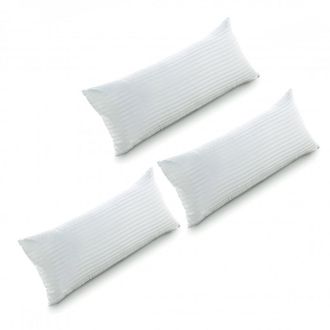 Muemue Almohada de pack 3 fibra tacto pluma 90/70/70cm