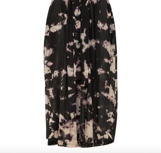 Carolina K Womens Valerie Kaftan In Tie Dye Black White