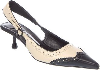 Jimmy Choo London Amel 50 Leather Slingback Pump