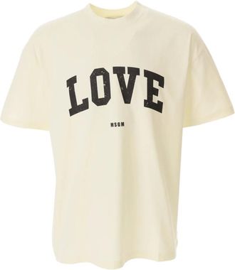 Msgm Msgm, Uomo, Top, Beige, L, new