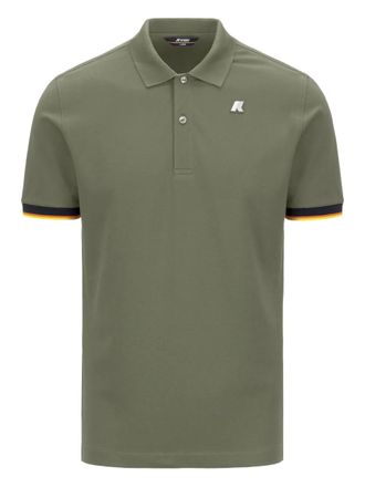 K-Way Vincent poloshirt met colourblocking - Groen