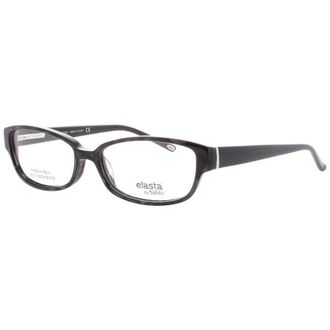 Elasta Unisex Black Rectangular Eyeglass Frames Elasta El 5796 0Jsl - 53
