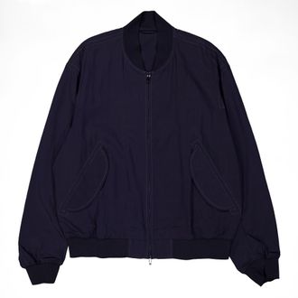 Emporio Armani Viscose-Nylon Blouson Jacket, Brand Size 48 ( US Size 38 )