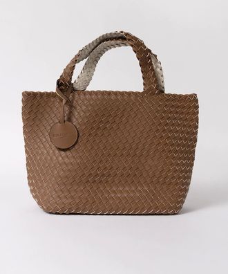 Ilse Jacobsen Womens Ilse Jacobsen Reversible Braided Shopper - Goldy Sand Dollar Metallic 256133 - Brown - Size: ONE size