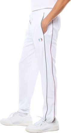 Sergio Tacchini Eredita Track Pant in Brilliant White at Nordstrom, Size Xxx-Large