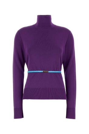 Gucci Purple Crepe Sweater