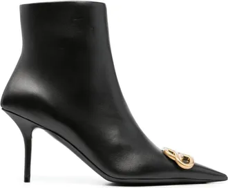 Balenciaga Knife BB 80mm ankle boots - women - Calf Leather/Calf Leather/Calf Leather - 38 - Black