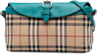 Burberry Pre-owned Burberry Haymarket Check Coated Canvas Leah Crossbody Ladies Z6NB798I6BE7ZBGR