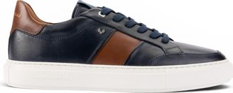 Martinelli Mens Blue Leather Sneakers Trainer Shoes - Hastings
