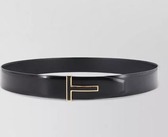 Tom Ford leather logo buckle belt