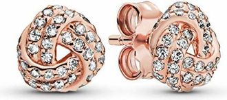 Pandora 280696Cz Oorknopjes - Dames - Accessoires - Grijs - Maat: ONE Size