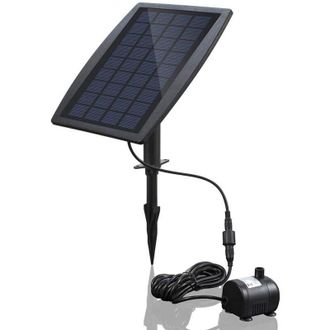 OEM Bomba De Agua Solar Sin Escobillas - Panel De 9 V 2,5 W - Caudal De 200 L/h - Altura De Pulverizaci&oacute;n De 45 Cm - Ecol&oacute;gica Para Fuentes De Jard&iacute;n -cre