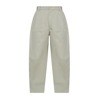 Moncler Katoenen Gabardine Broek - Heren - Broeken - Beige - Maat: XL Katoen