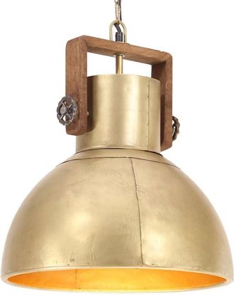 vidaXL L&aacute;mpara Colgante Industrial Redonda 25 W Lat&oacute;n 40 Cm E27 Vidaxl