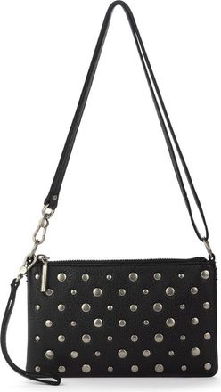 The Sak Vita Hand Leather Crossbody Wristlet in Black Silver Stud at Nordstrom