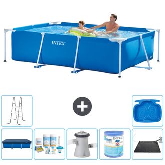 Intex Piscina Con Estructura Rectangular - 260x160x65 Cm - 7-piezas S40084