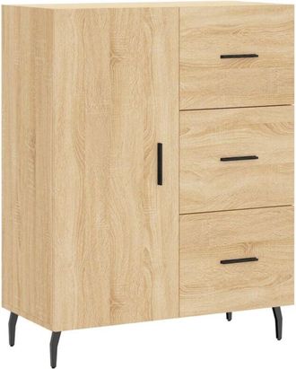 vidaXL Sideboard Sonoma Oak 69.5x34x90 cm Engineered Wood Vidaxl