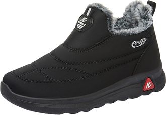 Generic Boots for Women Waterproof Womens with The Same Paragraph Cotton Boot Padded and Thickened High Top Warm Boots Ladies Wide Fit Knee High Boot Navy