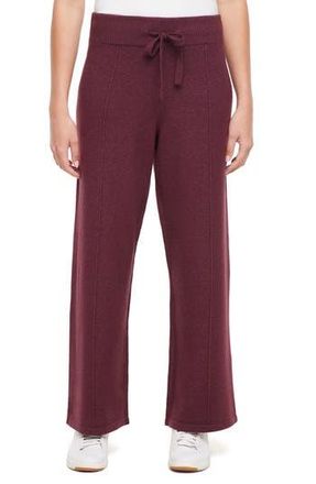 Three Dots Ally Wide Leg Pull-On Pants in Fig at Nordstrom Rack, Size Small