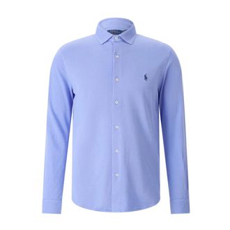 Polo Ralph Lauren Formal Shirts - Heren - Zakelijke Overhemden - Blauw - M - Katoen - Overhemden