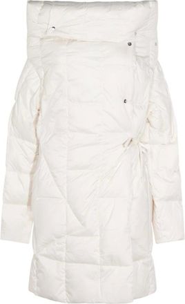 Add Down Coats, female, White, M, Short Down Plaid