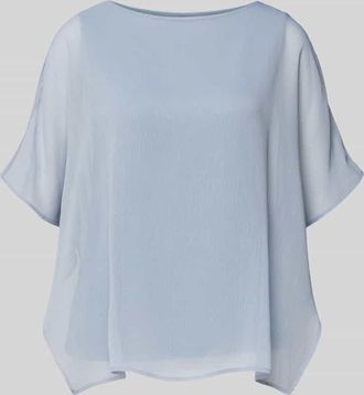 s.Oliver Black Label Loose Fit Top aus Viskose-Mix in Rauchblau, Gr&ouml;&szlig;e 34