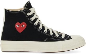 Comme Des Gar&ccedil;ons Schoenen, Heren, Zwart, 39 EU, Katoen, Chuck Taylor All Star High Top Sneakers