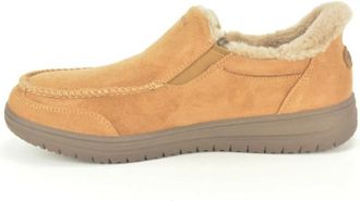 Skechers Fitness, Heren, Bruin, 41 EU, Wol, Camel Gesl.+Wol pantoffel