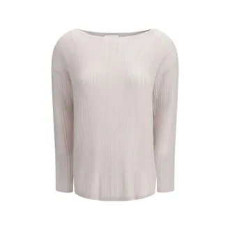 Allude White Cashmere Womens Sweater