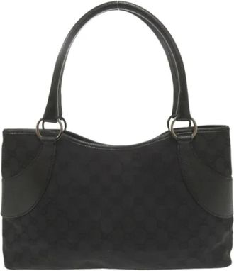 Gucci Pre-owned Canvas gucci-bags - Dames - Vintage Schoudertas - Zwart - ONE Size - Vintage