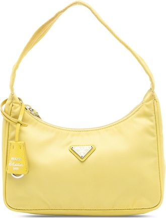 Prada Pre-owned Womens Mini Tessuto Re Edition 2000 Shoulder Bag - Yellow Textile - One Size