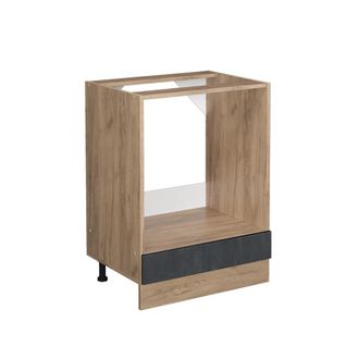Vicco Armario Para Horno Empotrado R-line, Hormig&oacute;n Negro, 60 Cm Sin Encimera, Vicco