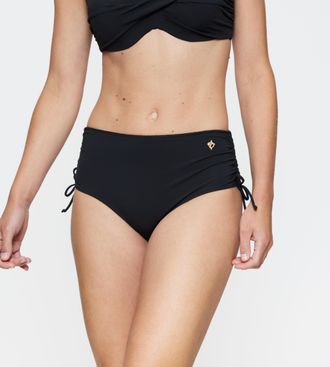 Triumph Bikini-Hose TRIUMPH Summer Twist Maxi, Damen, Gr. 36, N-Gr, schwarz, Microfaser, Obermaterial: 84% Polyamid, 16% Elasthan, Badehosen Bikini-Hose, vers