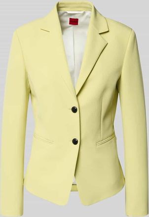 HUGO BOSS Slim Fit Kurzblazer mit Logo-Applikation Modell Agonia-1 in Hellgruen, Gr&ouml;&szlig;e 32