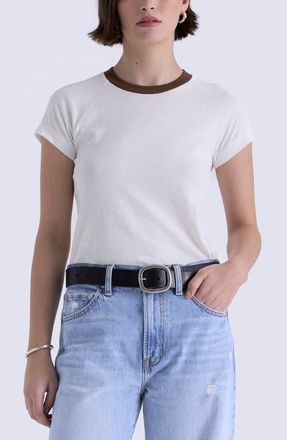 Pistola Denim Ryn Ringer Cotton T-Shirt in Soft White at Nordstrom, Size X-Large