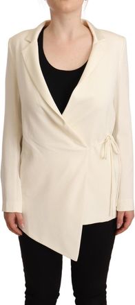 Patrizia Pepe Wrap Long Sleeves Viscose Blazer Womens Jacket (Pre-Owned)