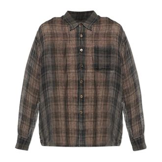 Our Legacy Casual Shirts, male, Brown, Size: XL Above Shirt