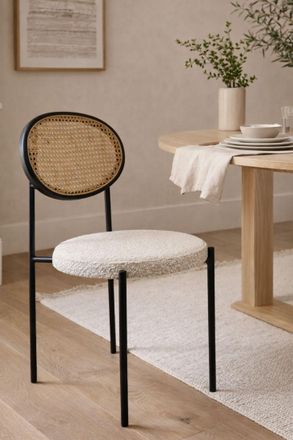 Fusion Living Paris Dining Chair in Cream