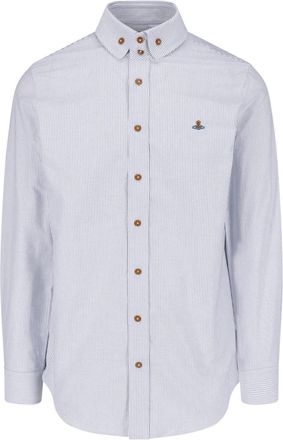 Vivienne Westwood Light Blue Two Button Krall Cotton Shirt