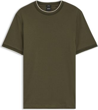 BOSS Slim-fit cotton T-shirt with crew neck