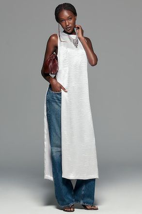 Sunday In Brooklyn Liquid Shine Long Line Tunic Top