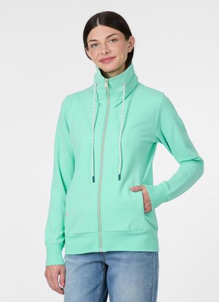 Ragwear Sweatjacke RAGWEAR RONETTE B, Damen, Gr. XXL, lagoon gr&uuml;n, Sweatware, Obermaterial: 95% Baumwolle, 5% Elasthan, unifarben, normal, Rundhals, Sweatjack