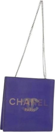 Chanel Pre-owned Vintage Nylon Shoulder Bag - Dames - Vintage Schoudertas - Paars - ONE Size - Nylon - Vintage