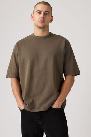 Levi's Camiseta Heavyweight Loose - Hombre - L - Marr&oacute;n / Garment Dye Khaki Green