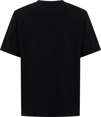 Maison Kitsun&eacute; Mens Cotton T-Shirt Black T-Shirts And Polos