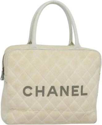 Chanel Pre-owned Canvas chanel-bags - Dames - Vintage Shopper - Beige - ONE Size - Vintage