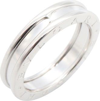 Bulgari Silver White Gold (18K) Band Ring (Pre-Owned)