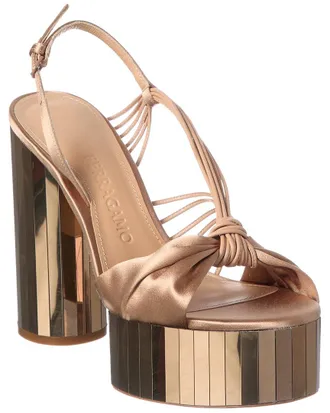 Ferragamo Mirrored Leather Sandal