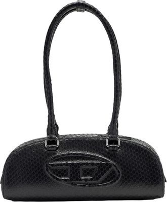 Diesel 1DR Dome Schoudertas - Dames - Schoudertassen - Zwart - ONE Size - Leer - Tassen