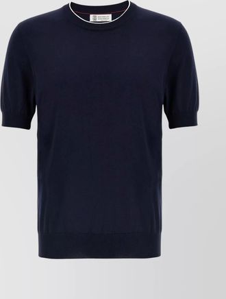 Brunello Cucinelli knitted crew neck t-shirt
